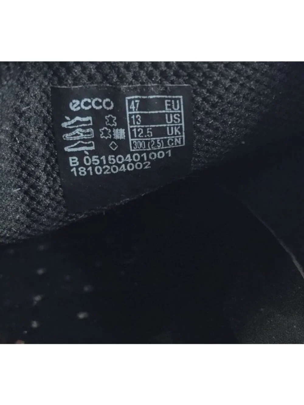 Ecco New Jersey Slip On Black Loafers Men's Size 13